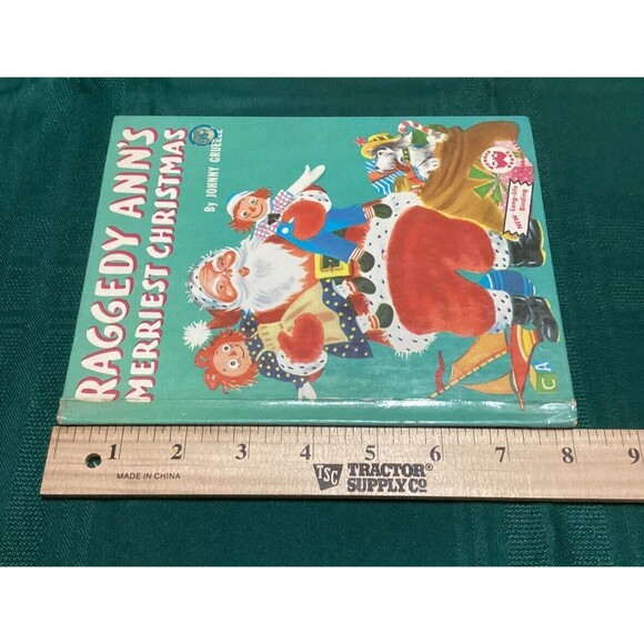 Wonder Book RAGGEDY ANN'S MERRIEST CHRISTMAS by Johnny Gruelle (1952, Hardcover) - Picture 10 of 16